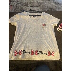 Disney Minnie Rocks the Dots bow tee M